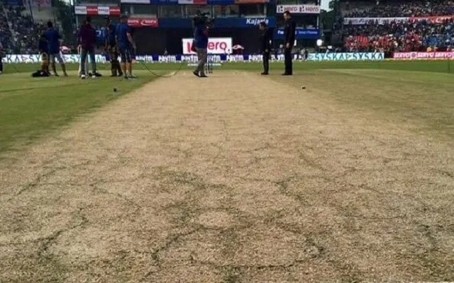 Dry Cricket Pitch
