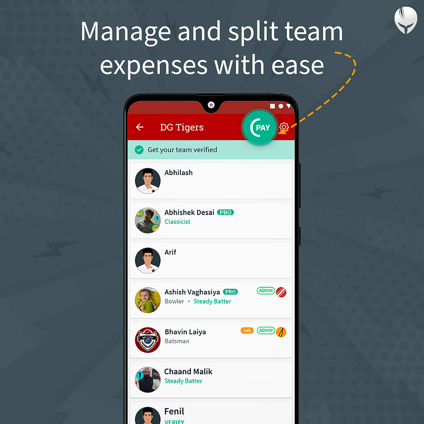 manage their cricket expenses with CricPay
