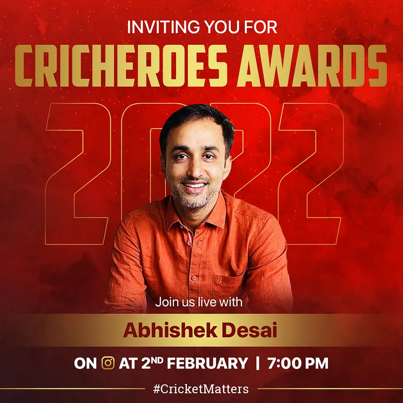 CricHeroes Awards 2022 hosted by the incredibly talented television host and cricket commentator Jatin Sapru