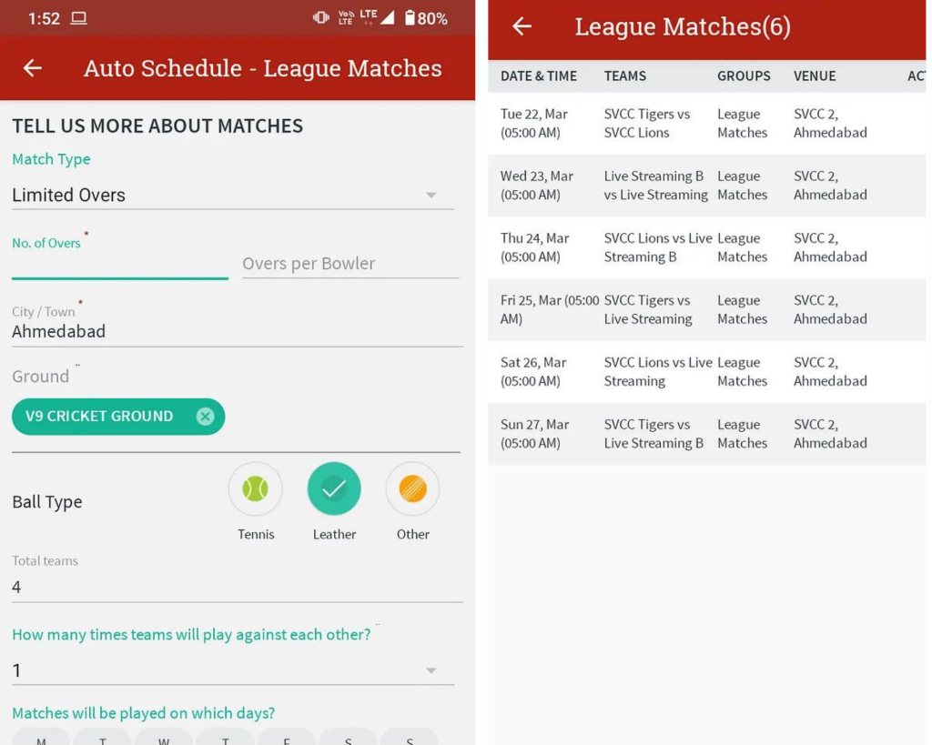Generate your Cricket Tournament’s schedule in one step on CricHeroes
