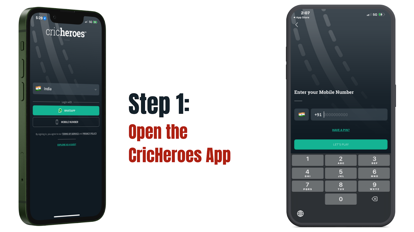 Download & Open the CricHeroes App